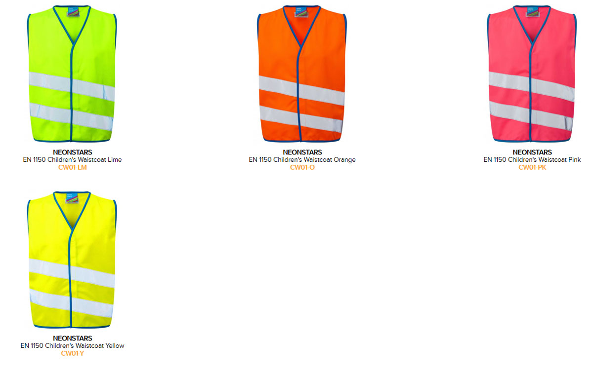Childrens High Viz clothing at Highlands Personlised Clothing and Merchandise - Leigh-on-sea, Essex
