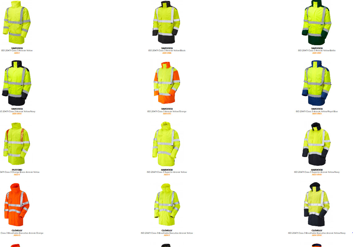 Anoraks High Viz clothing at Highlands Personlised Clothing and Merchandise - Leigh-on-sea, Essex