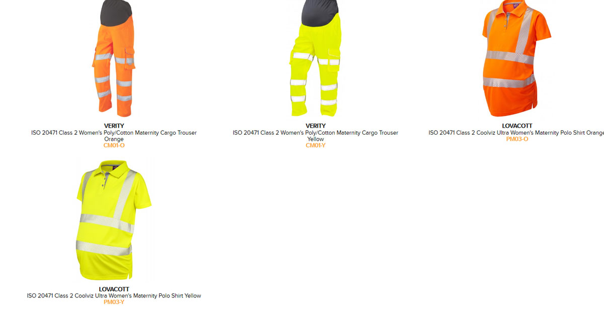 Maternity High Viz clothing at Highlands Personlised Clothing and Merchandise - Leigh-on-sea, Essex